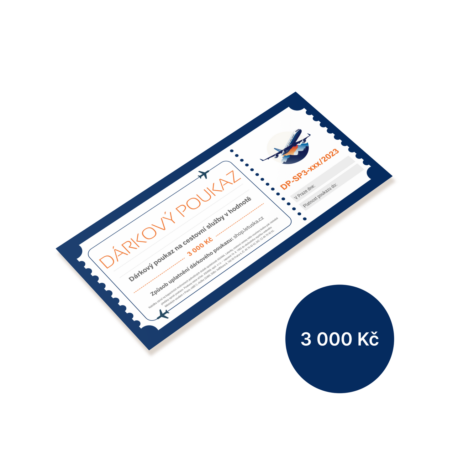 Dárkový poukaz na 3.000 Kč