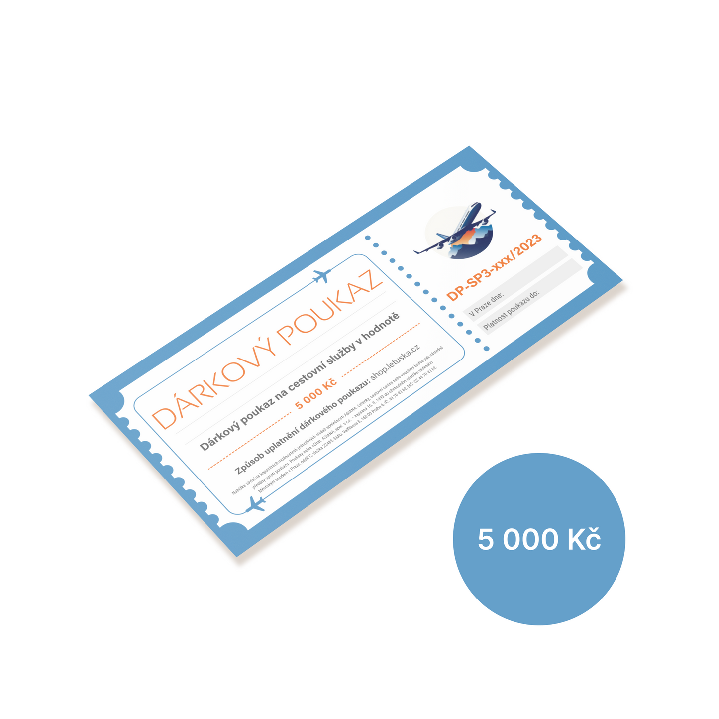 Dárkový poukaz na 5.000 Kč