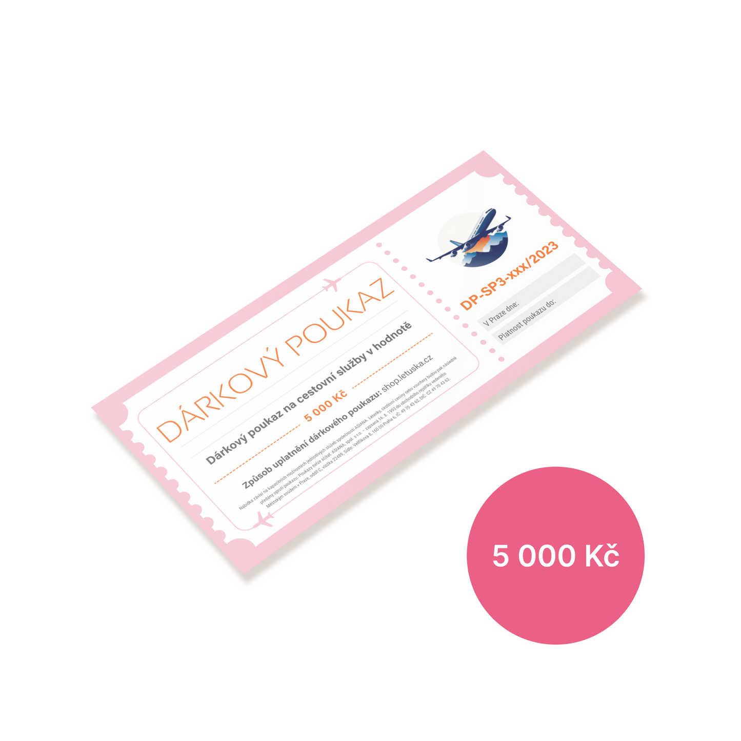 Dárkový poukaz na 5.000 Kč