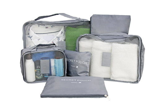 Organizéry "SECRET POUCH" do kufru, šedé